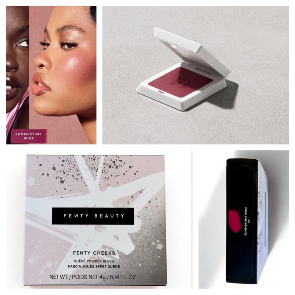 ♥️🆕♥️ Fenty Cheeks Suede Powder Blush in Summertime Wine 04